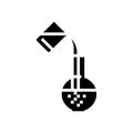 mixing substances engineer glyph icon vector illustration