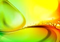 Mixing water and oil, beautiful color abstract background