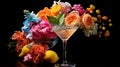 mixology cocktail flowers