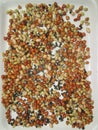 Mixture of beans , nuts and lentils , Black gram , soyabean seeds , peanuts ,black pulses ,moong dal ,udad dal , India breakfast