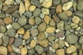 A mixture of crushed and hewn stone background Royalty Free Stock Photo