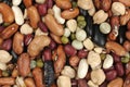Mixture of different kind of beans Royalty Free Stock Photo