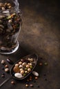 Mixture of dried legumes for healthy eating Royalty Free Stock Photo