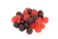 A mixture of fruit jelly in the form of berries Royalty Free Stock Photo