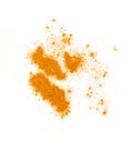 Mixture of Indian Spices and Herbs Powders Isolated