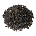 The mixture-leaf black tea from Ceylon and China, with the addition of pieces and strawberry leaves. Royalty Free Stock Photo