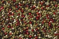Mixture of peppercorns full frame close up Royalty Free Stock Photo