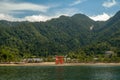 Miyajima gate at Hiroshima Royalty Free Stock Photo