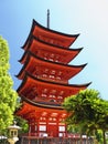 Miyajima Goju-no-to pagoda Royalty Free Stock Photo