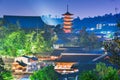 Miyajima, Hiroshima, Japan at Itsukushima at night Royalty Free Stock Photo