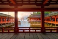 Miyajima Island, The famous Floating Torii gate Royalty Free Stock Photo