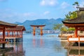 Miyajima Island, The famous Floating Torii gate Royalty Free Stock Photo