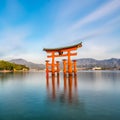 Miyajima Island, The famous Floating Torii gate Royalty Free Stock Photo