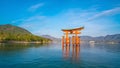 Miyajima Island, The famous Floating Torii gate Royalty Free Stock Photo