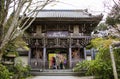 MIYAJIMA, JAPAN - APRIL 01, 2019: Niomon`s main gate in Daisho-in Temple, Miyajima Island, Japan Royalty Free Stock Photo