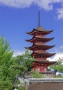 Five-storied Pagoda (Gojunoto) at Miyajima island