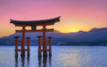 Miyajima torii Royalty Free Stock Photo