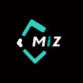 MIZ creative minimalist letter logo. MIZ unique vector initials alphabet letter logo design Royalty Free Stock Photo