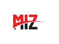 MIZ Letter Initial Logo Design Royalty Free Stock Photo