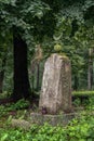 muslim cemetery in kruszyniany, podlasie, poland