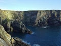 Mizen Head Cliffs with Strata Royalty Free Stock Photo