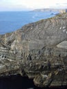 Mizen Head Rock Strata Wall Royalty Free Stock Photo
