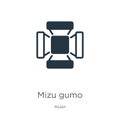 Mizu gumo icon vector. Trendy flat mizu gumo icon from asian collection isolated on white background. Vector illustration can be