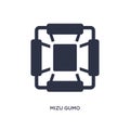 mizu gumo icon on white background. Simple element illustration from asian concept