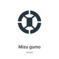 Mizu gumo vector icon on white background. Flat vector mizu gumo icon symbol sign from modern asian collection for mobile concept