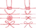 Mizuhiki : Japanese decorative strings made from twisted paper.