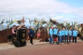 Mizzen Crew singing on Morecambe Promenade Royalty Free Stock Photo