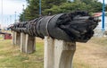 Mizzen mast of SS Great Britain in Stanley Falkland Islands Royalty Free Stock Photo