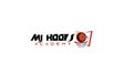 MJ Hoops Academy logo design basketball