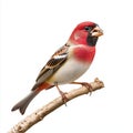 Rosy-patched Bushshrike Perched on a Branch Royalty Free Stock Photo