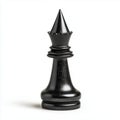 Elegant Black Chess King on White Background Royalty Free Stock Photo