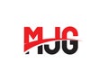 MJG Letter Initial Logo Design Royalty Free Stock Photo