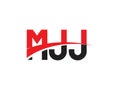 MJJ Letter Initial Logo Design Royalty Free Stock Photo