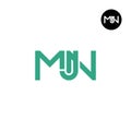 MJN Logo Letter Monogram Design Royalty Free Stock Photo