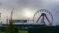 Spooky Twilight Fairground Royalty Free Stock Photo