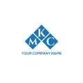 MKC letter logo design on WHITE background. MKC creative initials letter logo concept. MKC letter design Royalty Free Stock Photo