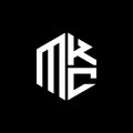 .MKC logo MKC icon MKC monogram MKC letter minimalist Circle flat Unique modern abstract logo design Royalty Free Stock Photo