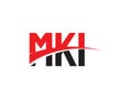 MKI Letter Initial Logo Design Royalty Free Stock Photo