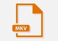 mkv video file icon Royalty Free Stock Photo
