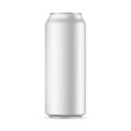 500ml aluminium drink can mockup isolated