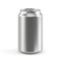 330 ml aluminum beverage drink soda can isolated on white background. 330ml aluminum soda can with clipping path Royalty Free Stock Photo