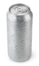 500 ml aluminum can with water drops Royalty Free Stock Photo