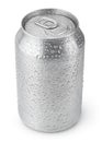 330 ml aluminum can with water drops Royalty Free Stock Photo