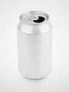 330 ml aluminum soda can on gray Royalty Free Stock Photo