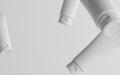 100ml Cosmetic Cream Tube Packaging Mockup - Multiple Floating Tubes. 3D Illustration