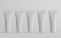 100ml Cosmetic Cream Tube Packaging Mockup - Multiple Tubes. 3D Illustration